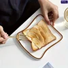 Dessert Bread Plate Ceramic Breakfast Plate for Steak Pasta Sushi Household Kitchen Serving Platter 2