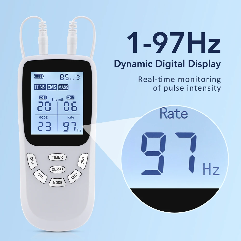 36 Modes Electric Muscle Stimulator Body Physiotherapy Device EMS TENS Pulse Ele