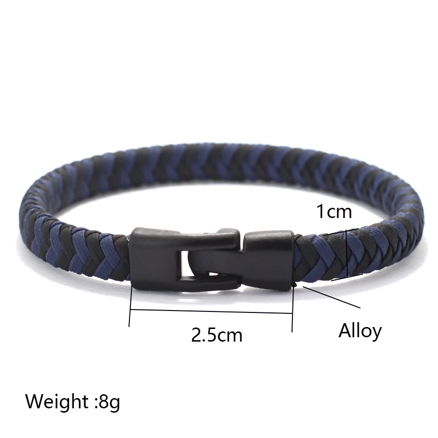 Handmade Braided Rope Men Bracelet Bangle Outdoor Sports