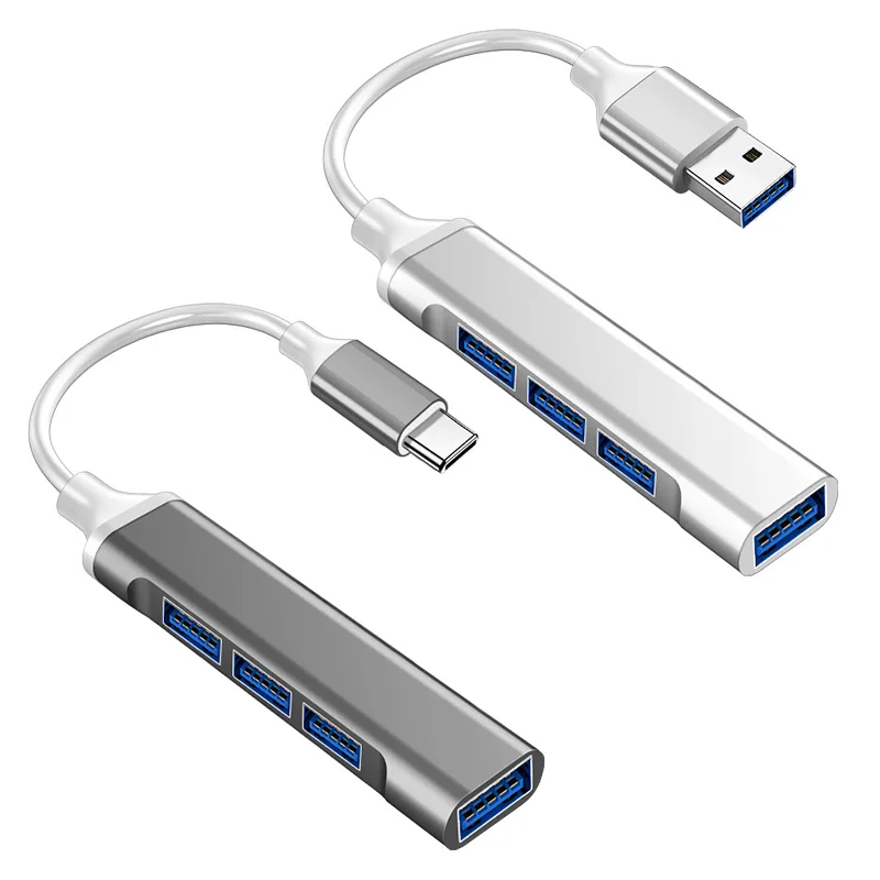 Usb-хаб Высокоскоростной 4-портовый USB 3 0 разветвитель типа c 5 Гбит/с для ПК