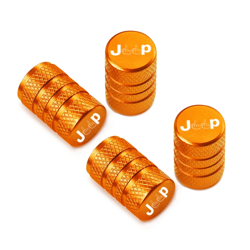 Car Wheel Tire Valve Caps Tyre Stem Covers for Jeep Renegade Compass Wrangler Patriot Grand Cherokee Rubicon