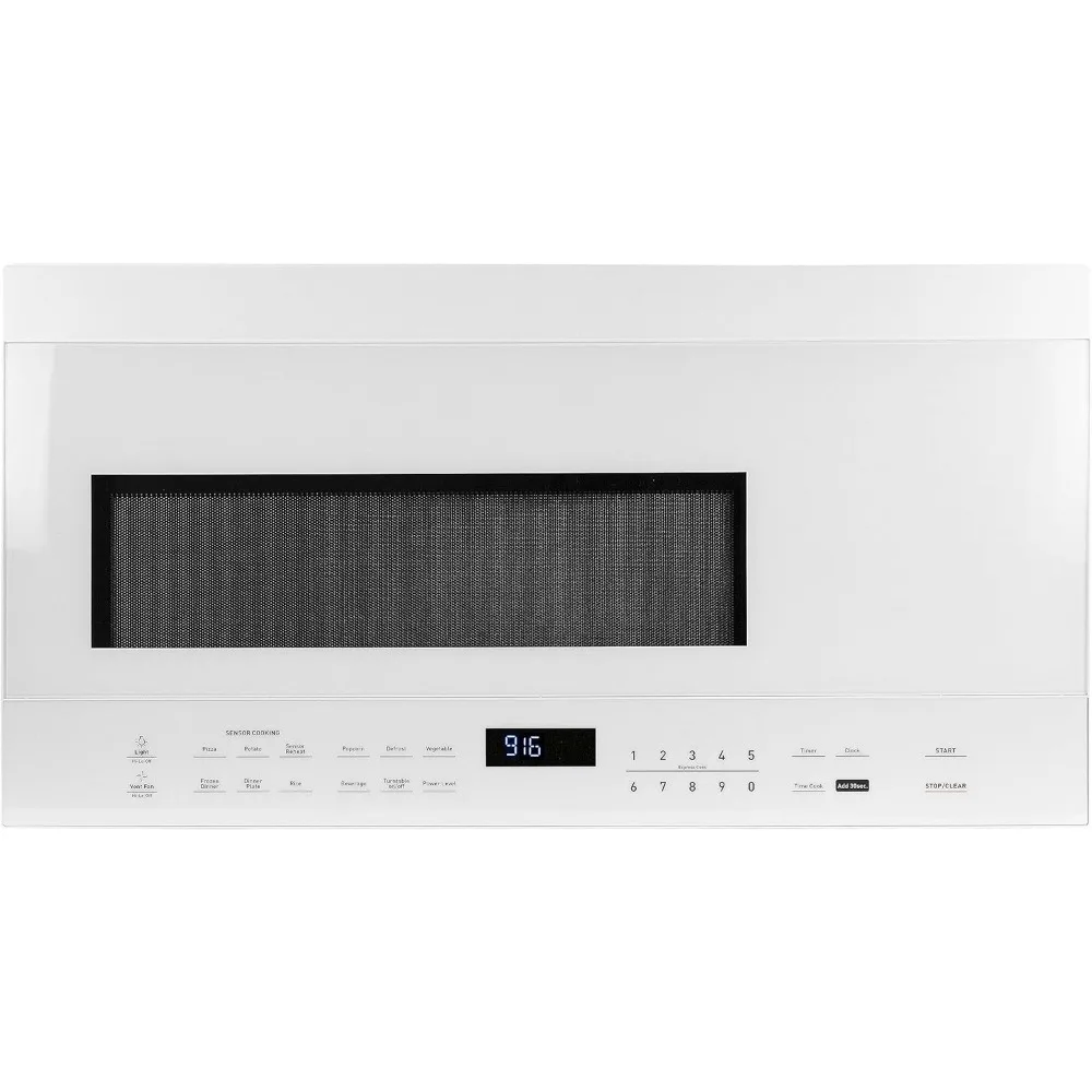 1.6 Cu. Ft. 1000 Watt Over The Range Microwave Oven with LED Display, Child Safety Lock, Black 3