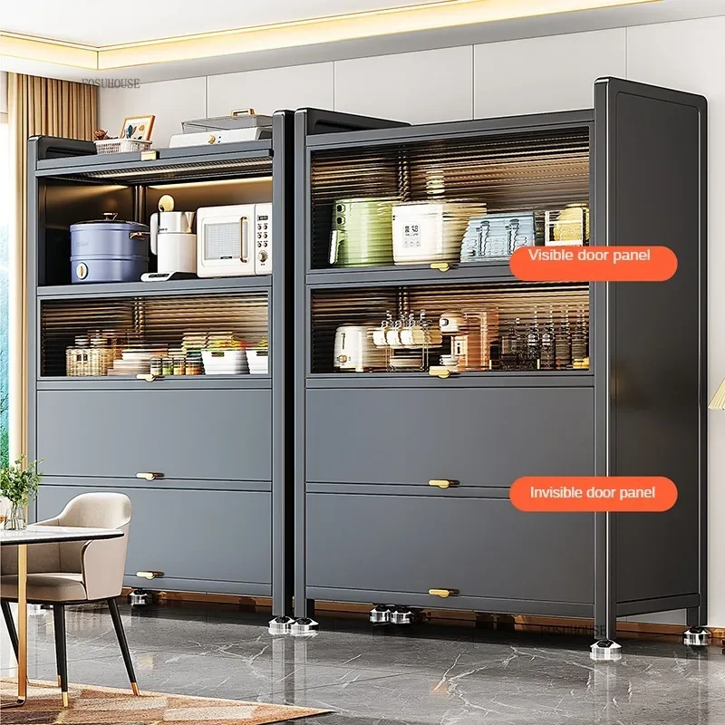 Modern Simple Kitchen Cabinet Home Storage Cabinet Multi-functional Multi-layer Kitchenware Storage Kitchen Furniture Cabinets 2