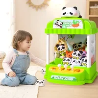 Children's Toys Claw Machine Panda Style UFO Catcher Small Household Gaming Devices Girl Birthday Gift Novelty Blind Box Machine 1