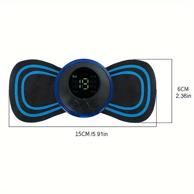 8 Modes Rechargeable Neck Massager with Remote Control EMS Low Frequency Pulse Massager For Muscle Relaxation Relief The Pain 6