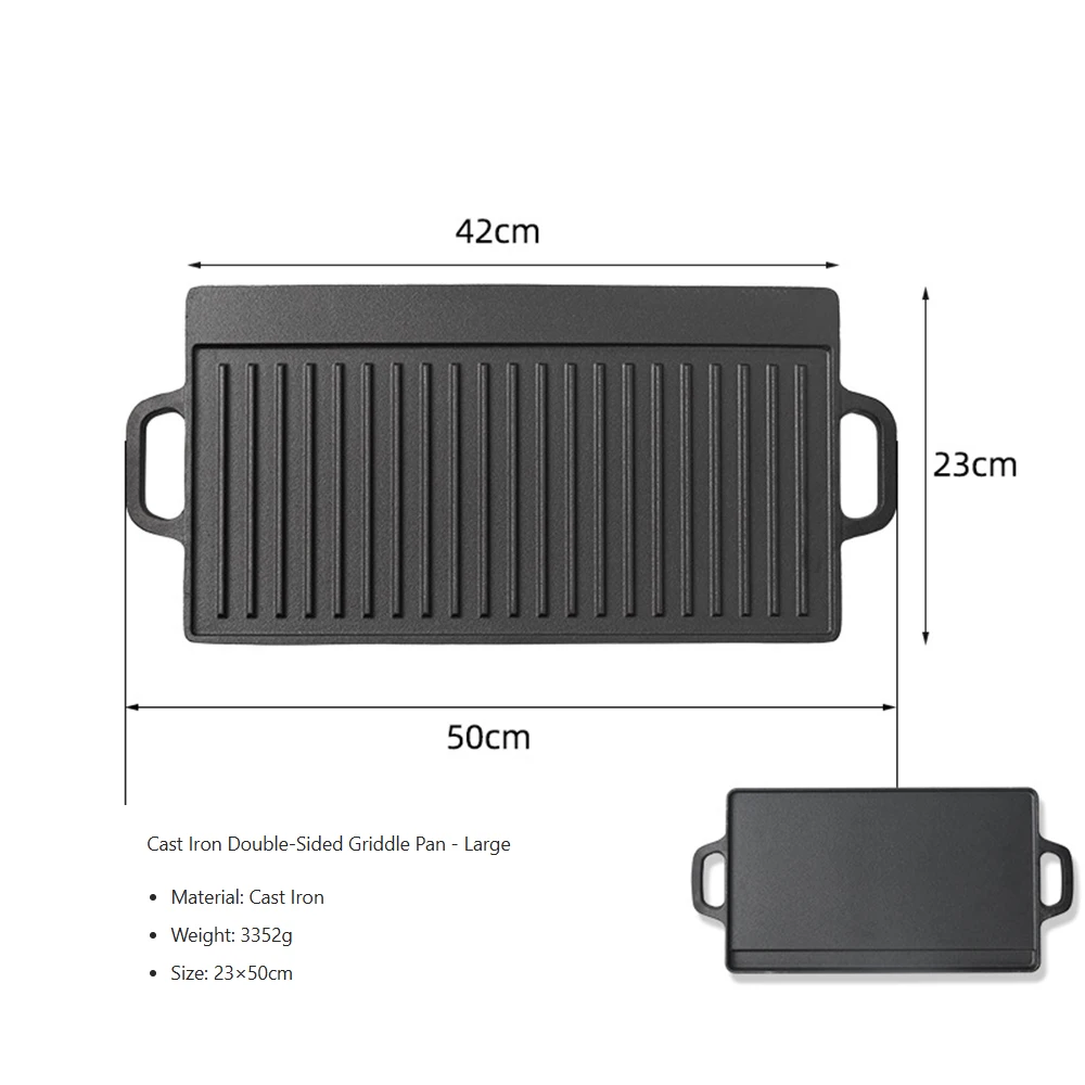Reversible Cast Iron Griddle 5