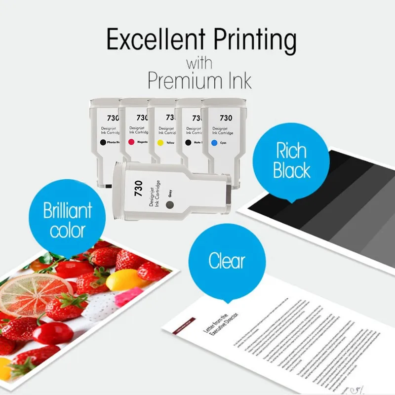 cartucho de tinta compatível para hp designjet impressora