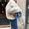 TWOTWINSTYLE Solid Temperament Jackets For Women Lapel Long Sleeve Patchwork Buttons Designer Coats Female Fashion Style Clothes 3