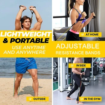 11pcs Resistance Band Set 6
