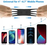 Universal Phone Silicone Holder Bicycle Motorcycle Mobile Buckle Pull Non-slip Adjustable Bike Handle GPS Mount barracket Stand 4