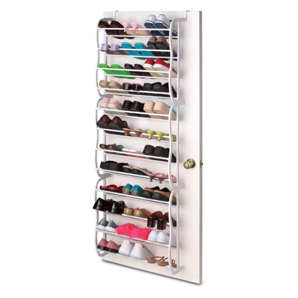 

Over the Door 36 Pair Steel Shoe Rack, White