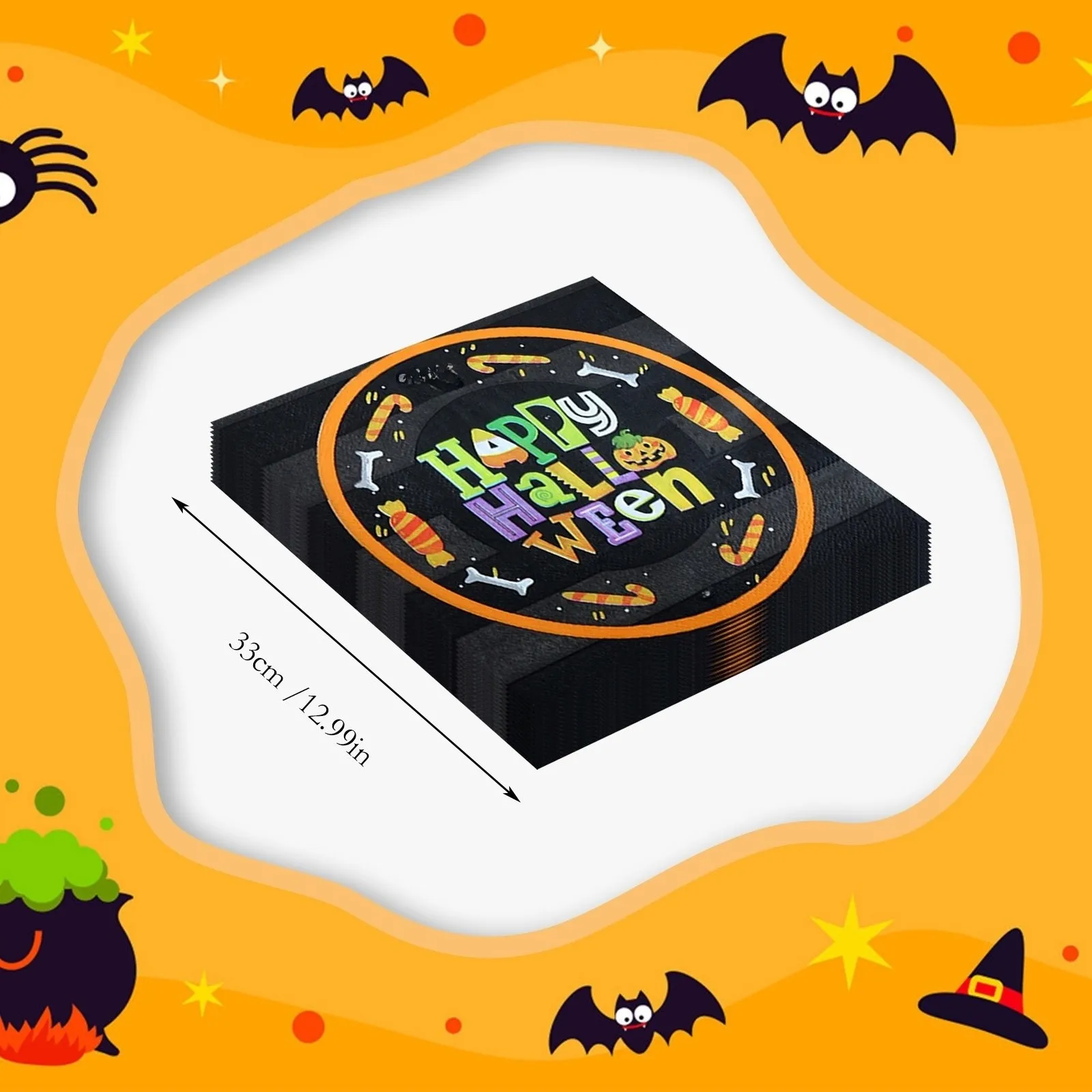 Party Funny Cute Holiday Theme Layout Printing Creative Restaurant Napkins