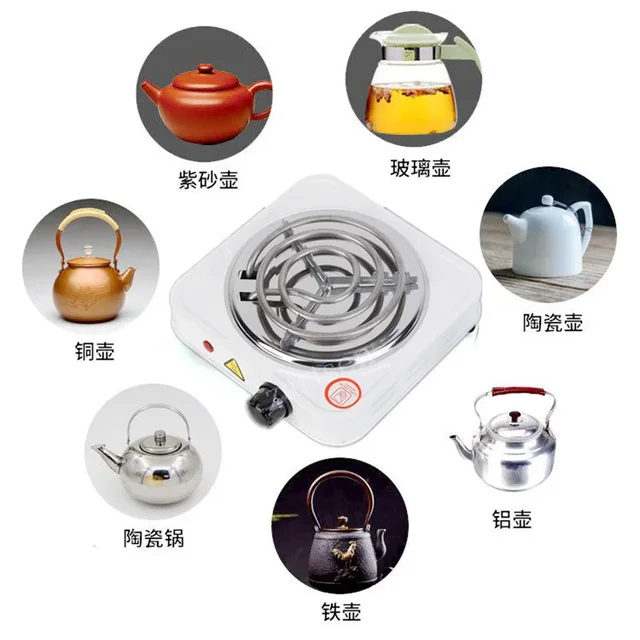 Narghilè Shisha Bruciatore a carbone 500W Piastra calda Barbecue Stufa elettrica Cucina Cottura Riscaldatore per caffè Chicha Brucia rapida 3