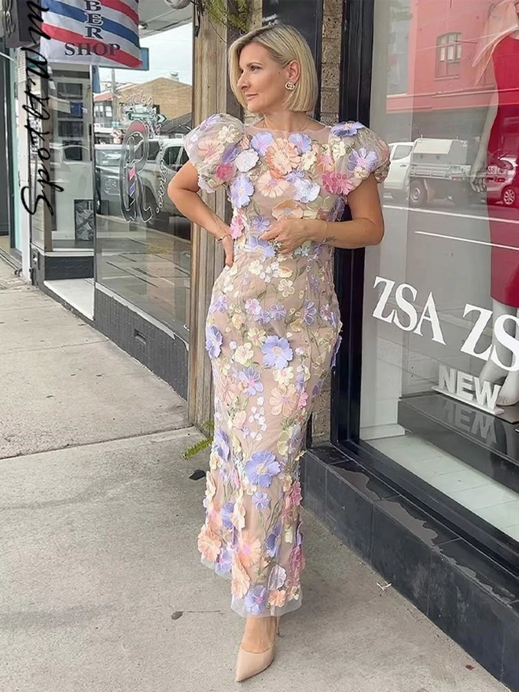 Floerns Vestido De Lechera Floral Para Mujer, Talla