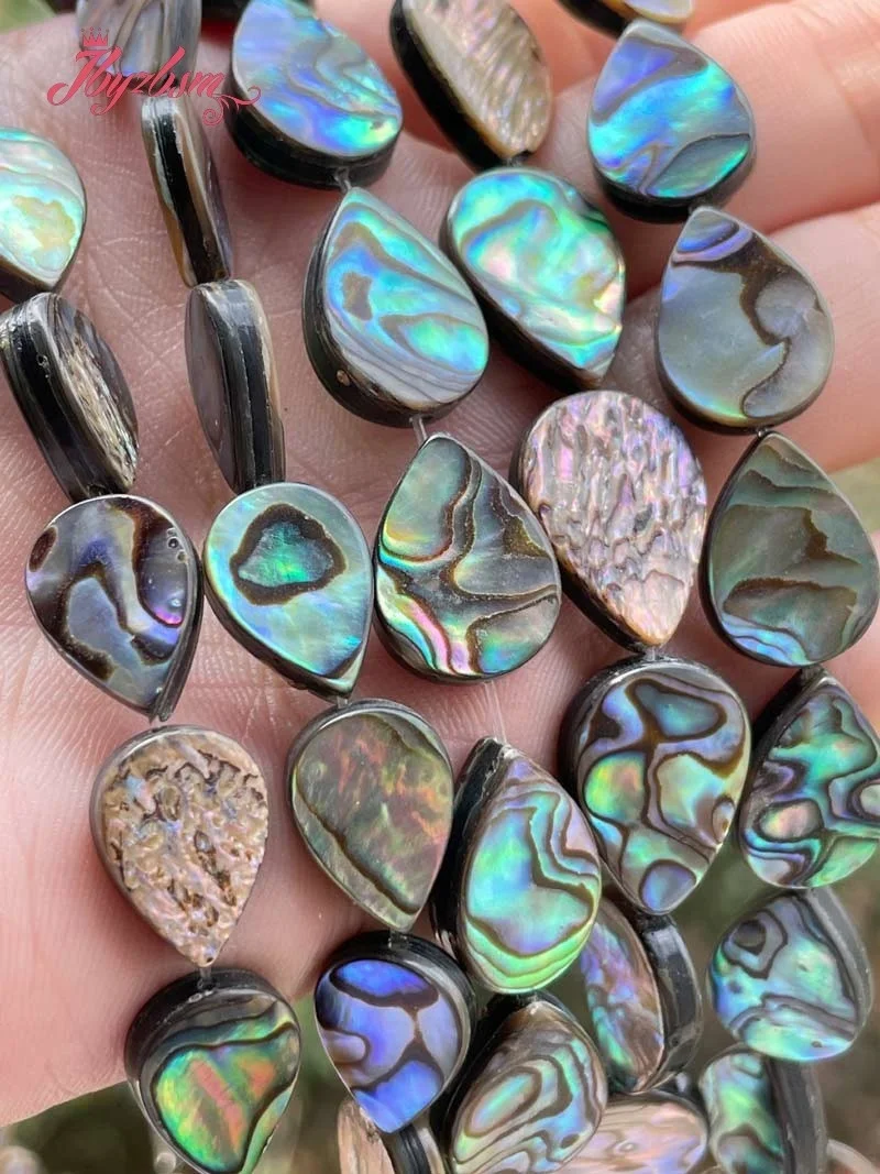 Drop Abalone Shell Spacer Beads Natural Stone for DIY Accessories Charms Necklace Bracelet  Pendant Earrng Jewelry Making 15