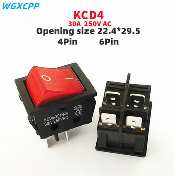1 PCS,30/35A 250/125V AC High Current,ON/OFF,Special For Eelding Machine,KCD4,Sterling Silver Point,Rocker Power Button Switches 1