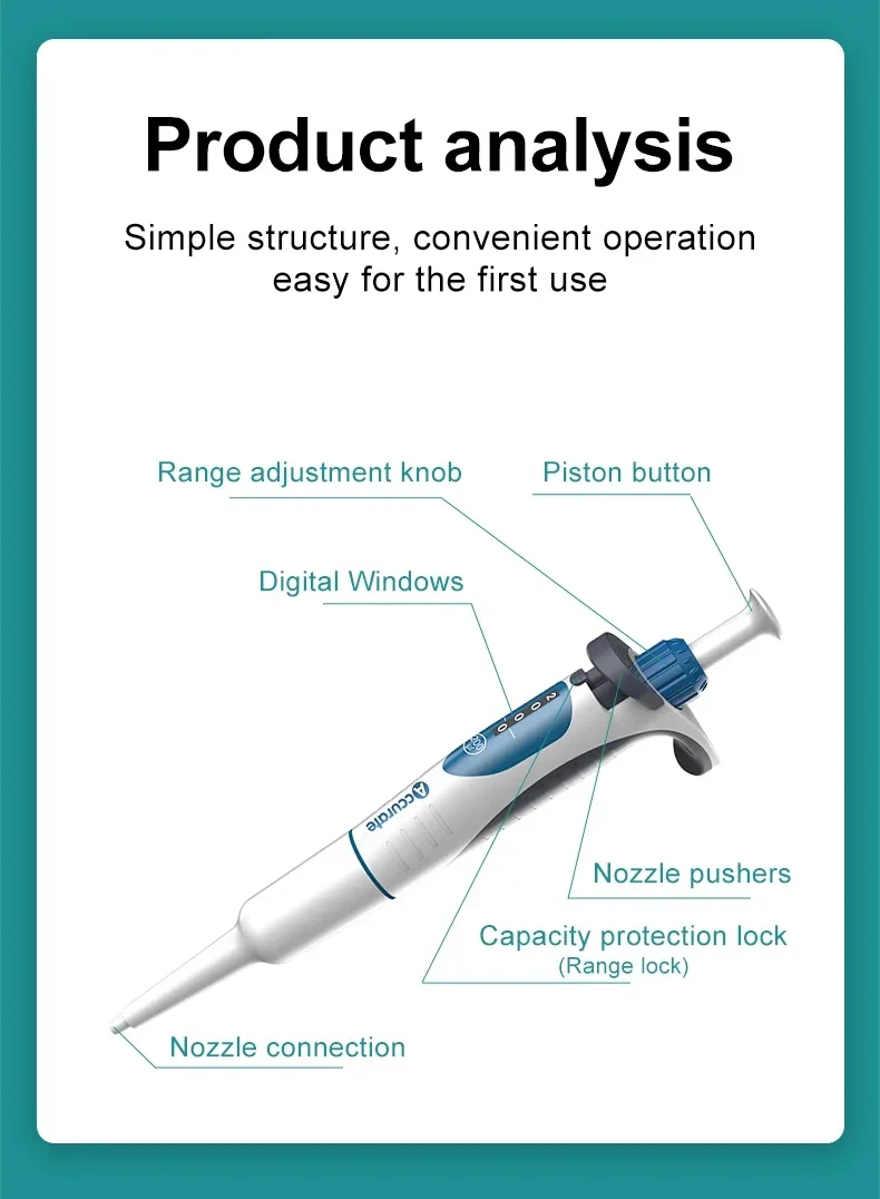 JOANLAB Autoclavable Digital Adjustable Micropipette with Pipette Tips High-quality laboratory micropipette with adjustable volume settings and autoclavable design, complete with pipette tips. High-quality laboratory micropipette with adjustable volume settings and autoclavable design, complete with pipette tips. S74412b3fca594000bd103d42e0c8aa9c2 -