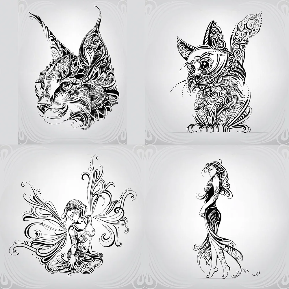 2023 New Abstract Animalst Art Vector Clear Timbri Seal Per Fai Da Te Scrapbooking Card Making Album Decorativo Sigillo In Silicone Craft