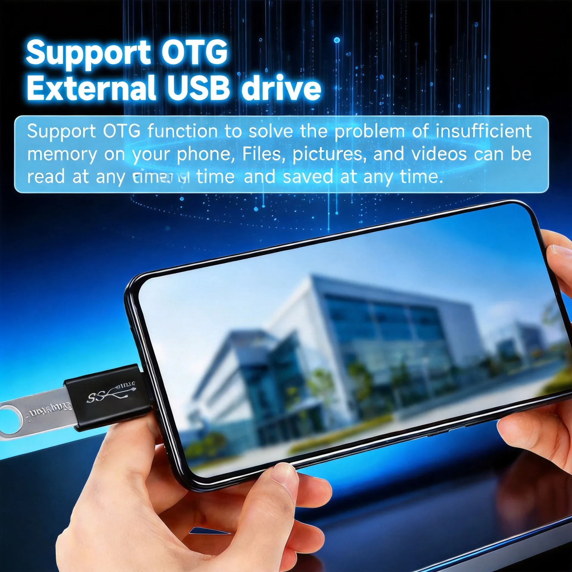 휴대폰/컴퓨터/자동차용 8팩 어댑터 세트 ? 충전, 데이터 전송 및 USB 드라이브 읽기 지원