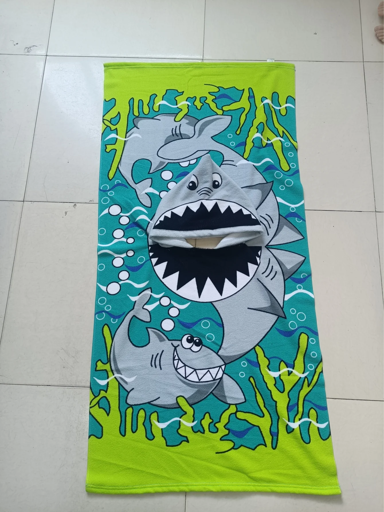 Kids Boys 1-5 Years Old Bathrobe Newborn Towel for Kids Shark Dress Up Kids Poncho Cape Kids Beach Towel Poncho Hooded Baby 5