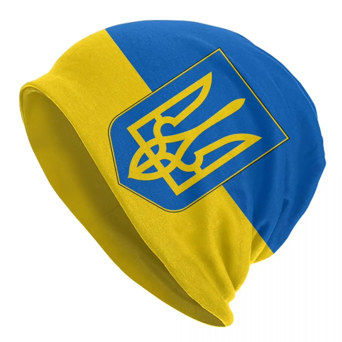 

Flag Of Ukraine Skullies Beanies Caps Hip Hop Winter Warm Women Men Knit Hats Adult Unisex Patriotic Bonnet Hats