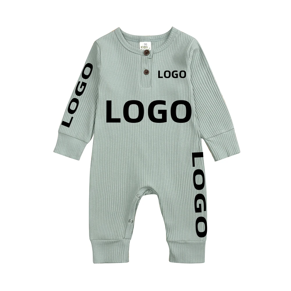 Spring Newborn Baby Romper Soild Cotton Long Sleeve Jumpsuit Infant Boy Pajamas Toddler Girl Onesies Casual Outfits