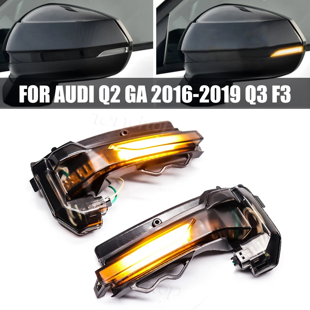 

2 шт., повторитель сигнала поворота для AUDI Q2 GA 2018-2020 Q3 F3 2019-2020