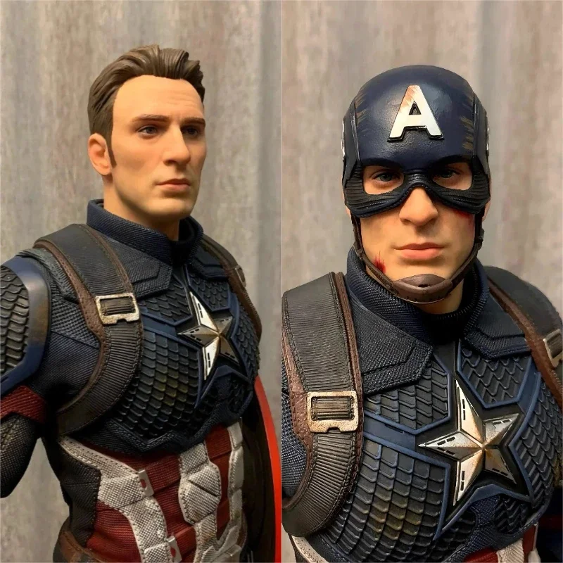 FIGURINE DE COLLECTION MAFEX Captain America version Endgame ton argent
