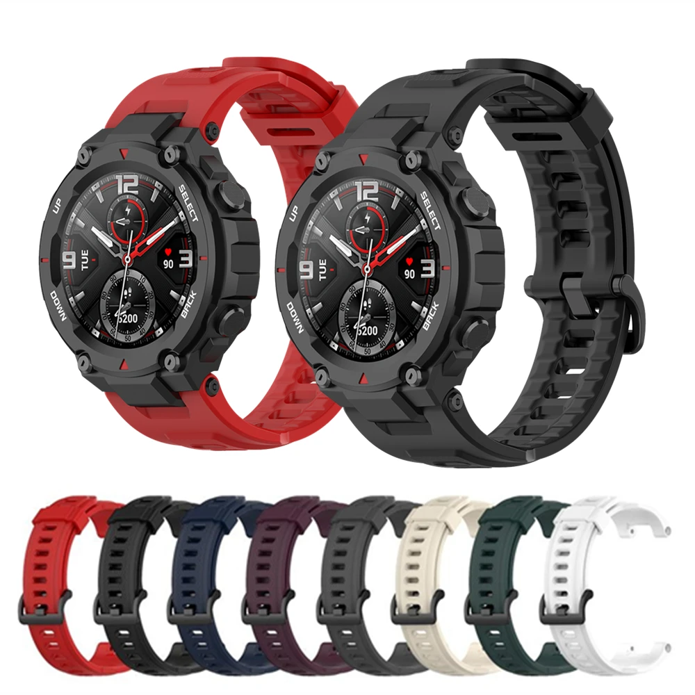 Cinturino per Xiaomi Amazfit t rex Pro cinturino da polso in Silicone  morbido cinturino di ricambio per Huami Amazfit Trex cinturino sportivo  Correa|Smart Accessories| - AliExpress