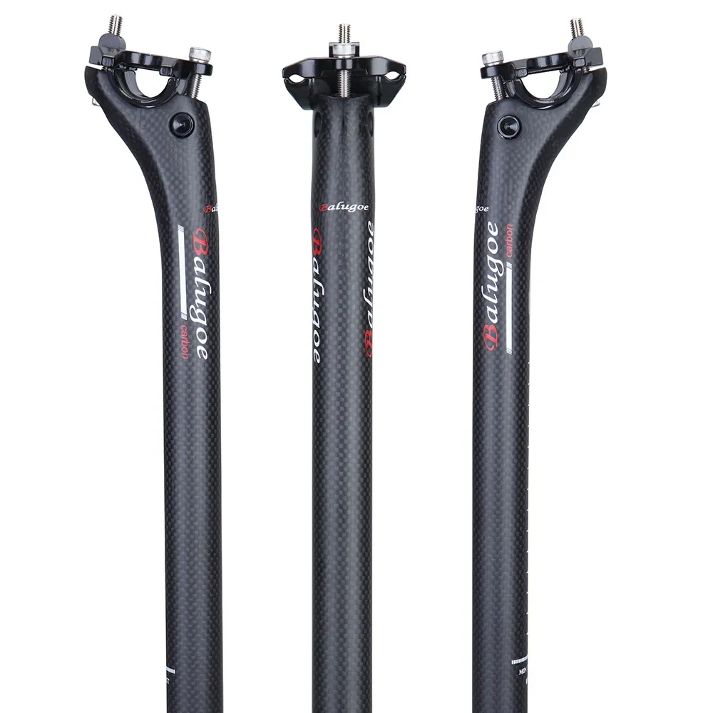 

Carbon Seatpost 27.2//30.8/31.6mm matte 3k Carbon Fiber MTB/Road Bicycles Carbon Fiber seat post Light seat tube350/400mm