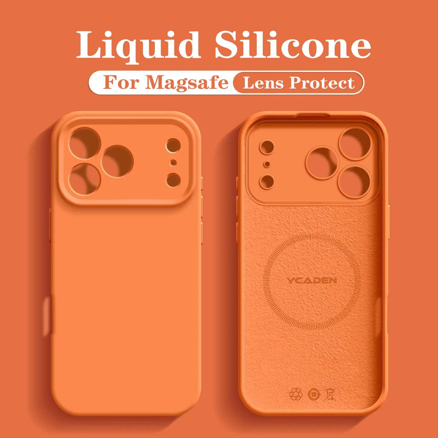 Premium Liquid Silicone MagSafe-Compatible Wireless Charging Phone Case - Smooth and Luxurious Finish