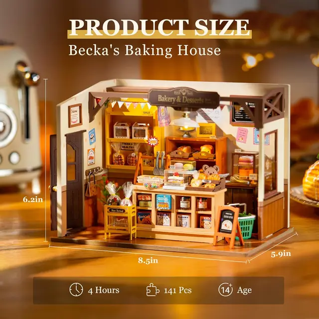 3D Puzzle DIY Miniature Dollhouse Kit