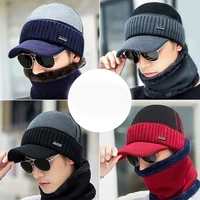 New Acrylic Woolen Hat For Winter And Elderly Fleece Thick Knitted Hat Outdoor Cold Protection And Warmth 3