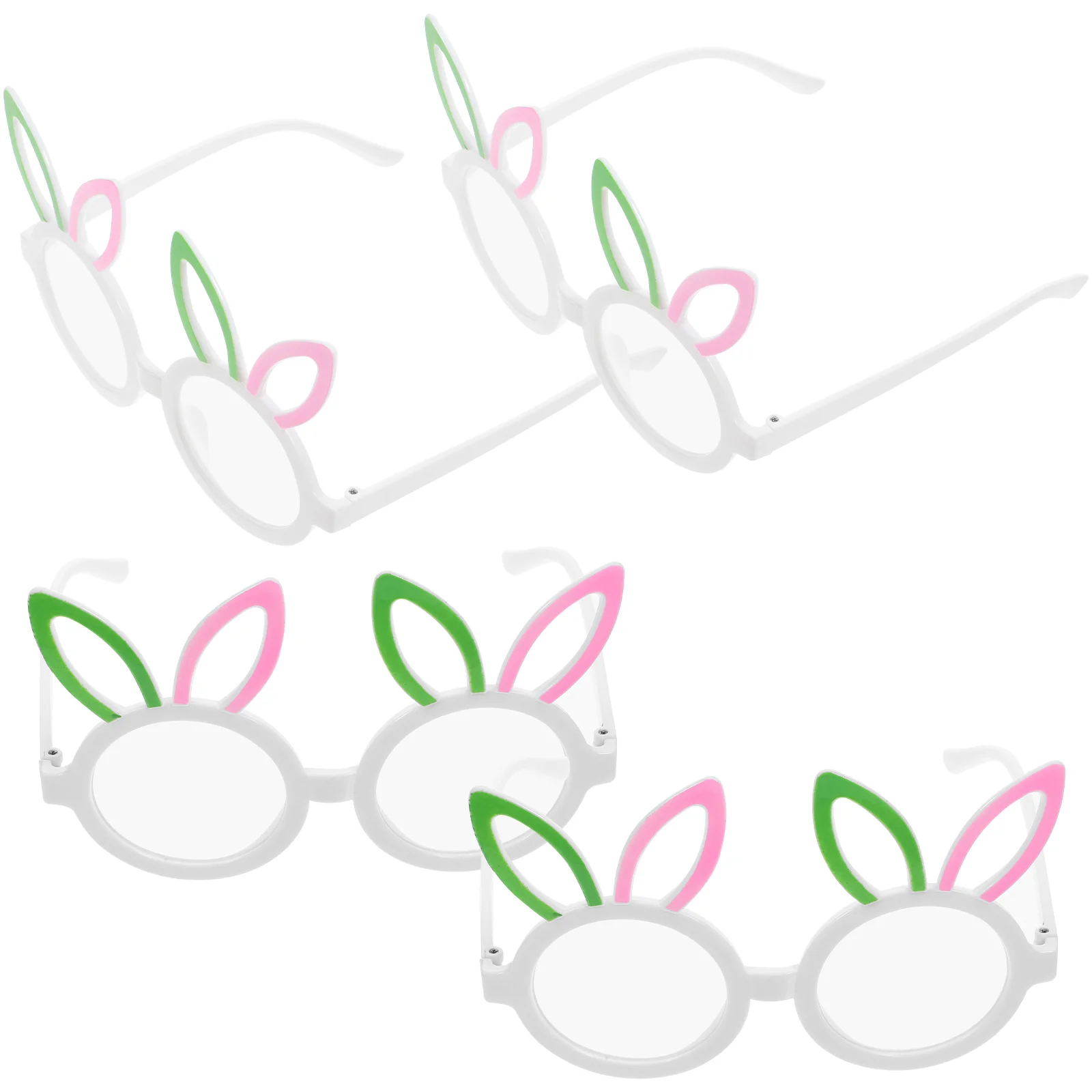

4 Pcs Rabbit Ear Glasses Eyeglasses Easter Photo Prop Eyeware Kids Festival Frames Abs Funny Party Child Costume