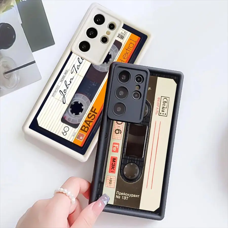 Retro Art Cassette Soft Shell Phone Case