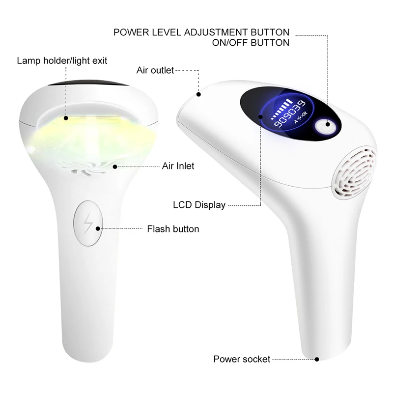 New Trends 2026 Ice Cooling Removal Device For Home Use Mini Hair Remover System Portable Laser IPL Epilator_voghion.com