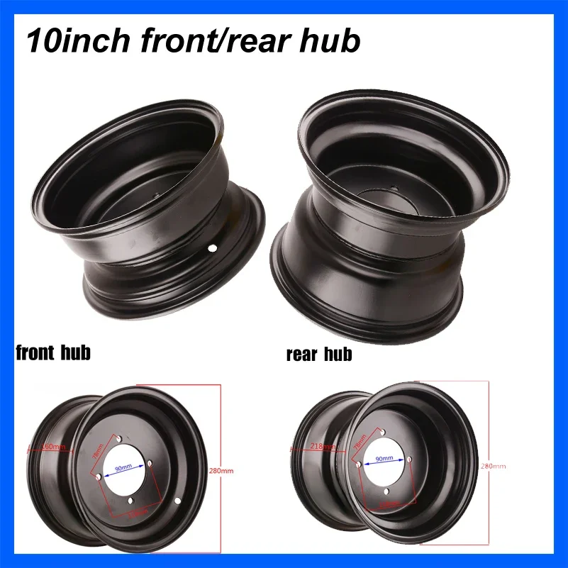 

23x7.00-10 колесные диски 22x10-10 четырехколесные диски с четырьмя отверстиями ступицы для ATV Go аксессуары для картинга
