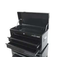 5 Drawer Portable Rolling Tool Chest and Cabinet Combo Heavy-Duty Steel Construction Lockable Top Chest Large Storage Capacity 2