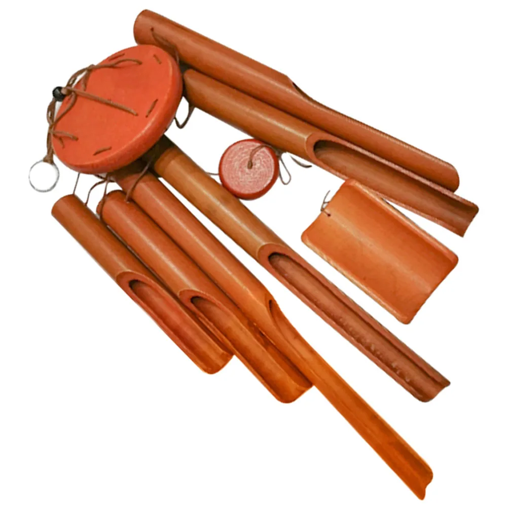 Bamboo Windchime Decoration Patio Wind Chime Garden Windchime Decorative Wind Chime Hanging Ornament Yard Wind Bell Home Decor 3