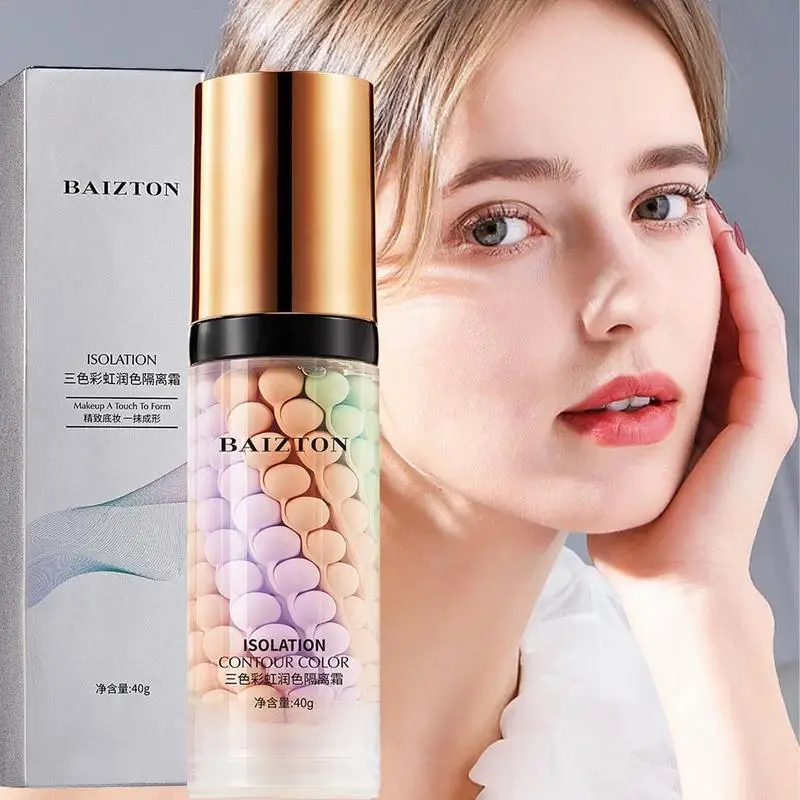 3-color Repairing Isolation Cream 1-step Tricolor Correcting Facial Serums Face Makeup Primer Base Isolation Cream Makeup Primer facial primer makeup primer