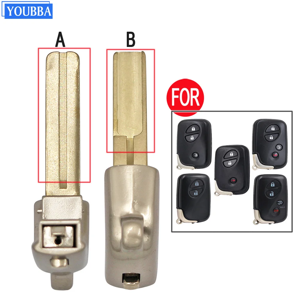 YOUBBA for Lexus IS250 GS300 GX460 RS450H ES350 GS460 RX350 GS450H LX570 GS430 CT200H LS600H Emergency Key Uncut BladeTOY48 TOY2