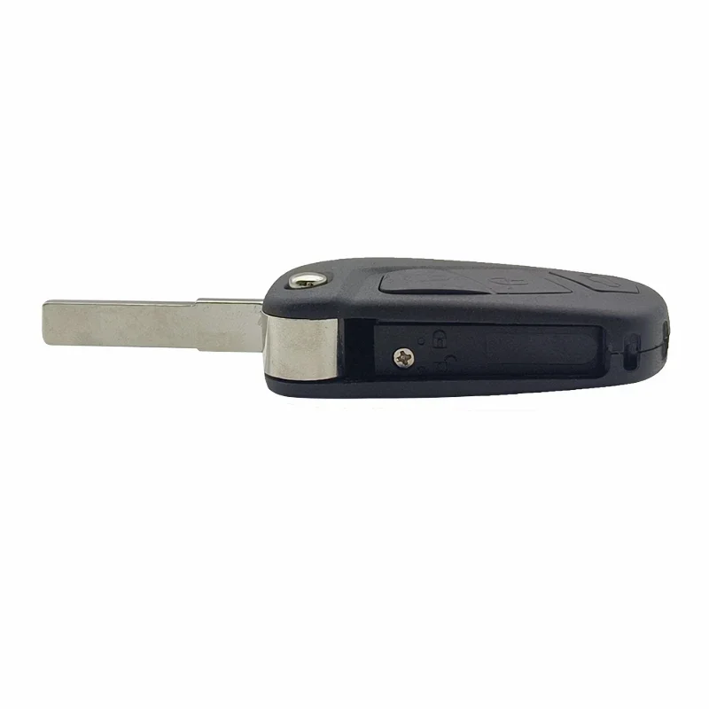 Cocolockey Folding Key Case Shell Fob – 3-Button Remote Flip Car Key Cover Replacement