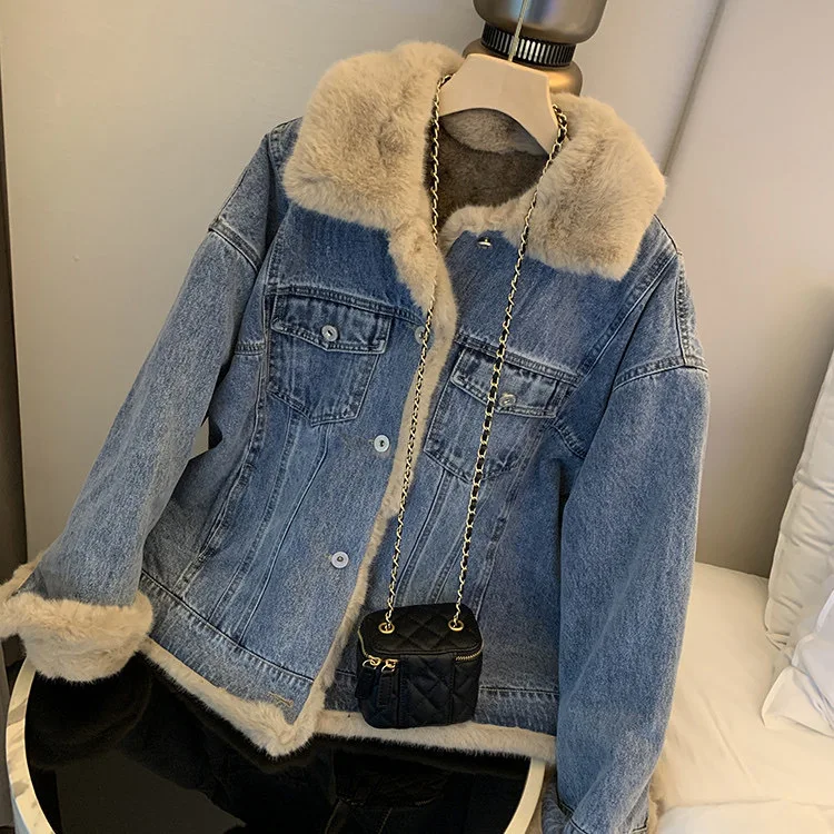 

Denim Jacket Womenwinter Coat Women Abrigo Invierno Mujer Ropa Coreana Fall Clothing Women New in Coats & Jackets Autumn Clothes