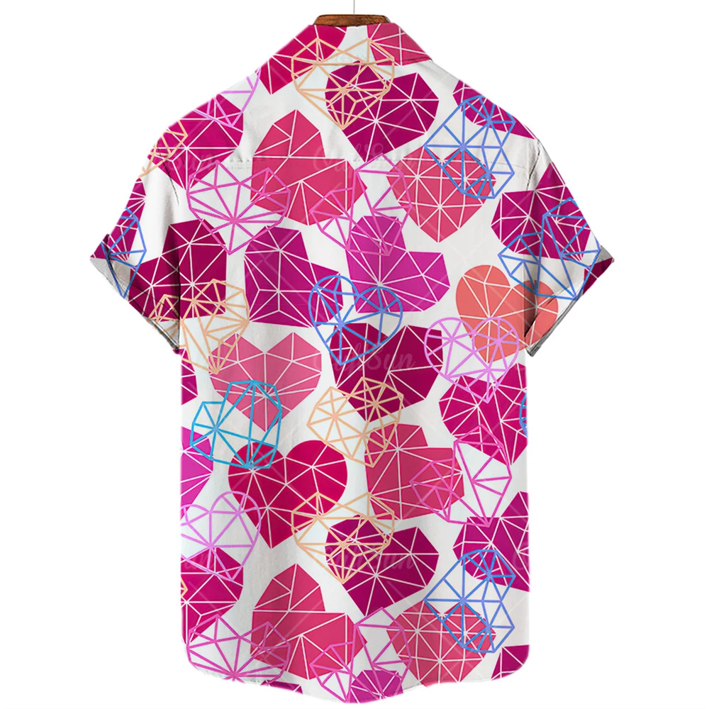 2022 3d Graffiti Oil Painting Printed Shirt Men Fashion Streetwear Hawaiian Beach Casual Lapel Plus Size 2022