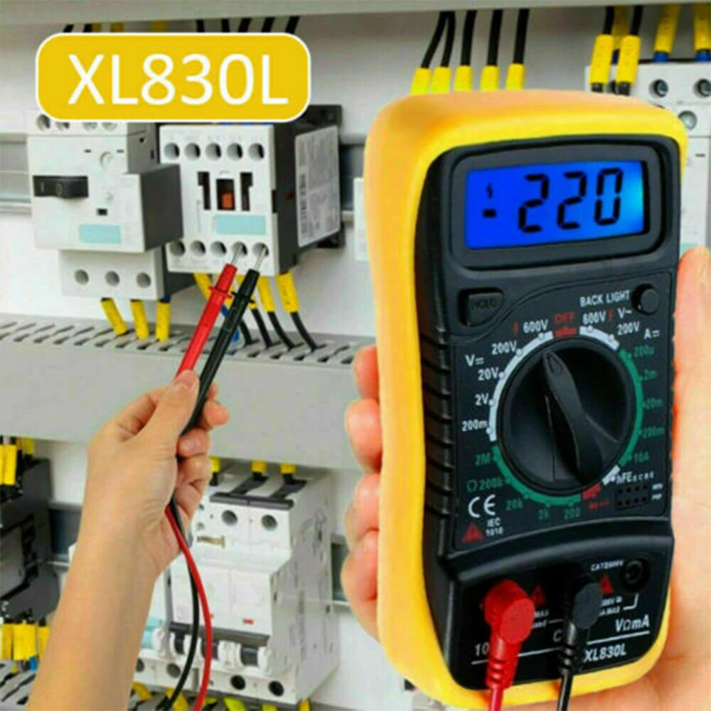 Multimeter Digital Multi Tester Voltmeter Ammeter Ohmmeter AC/DC