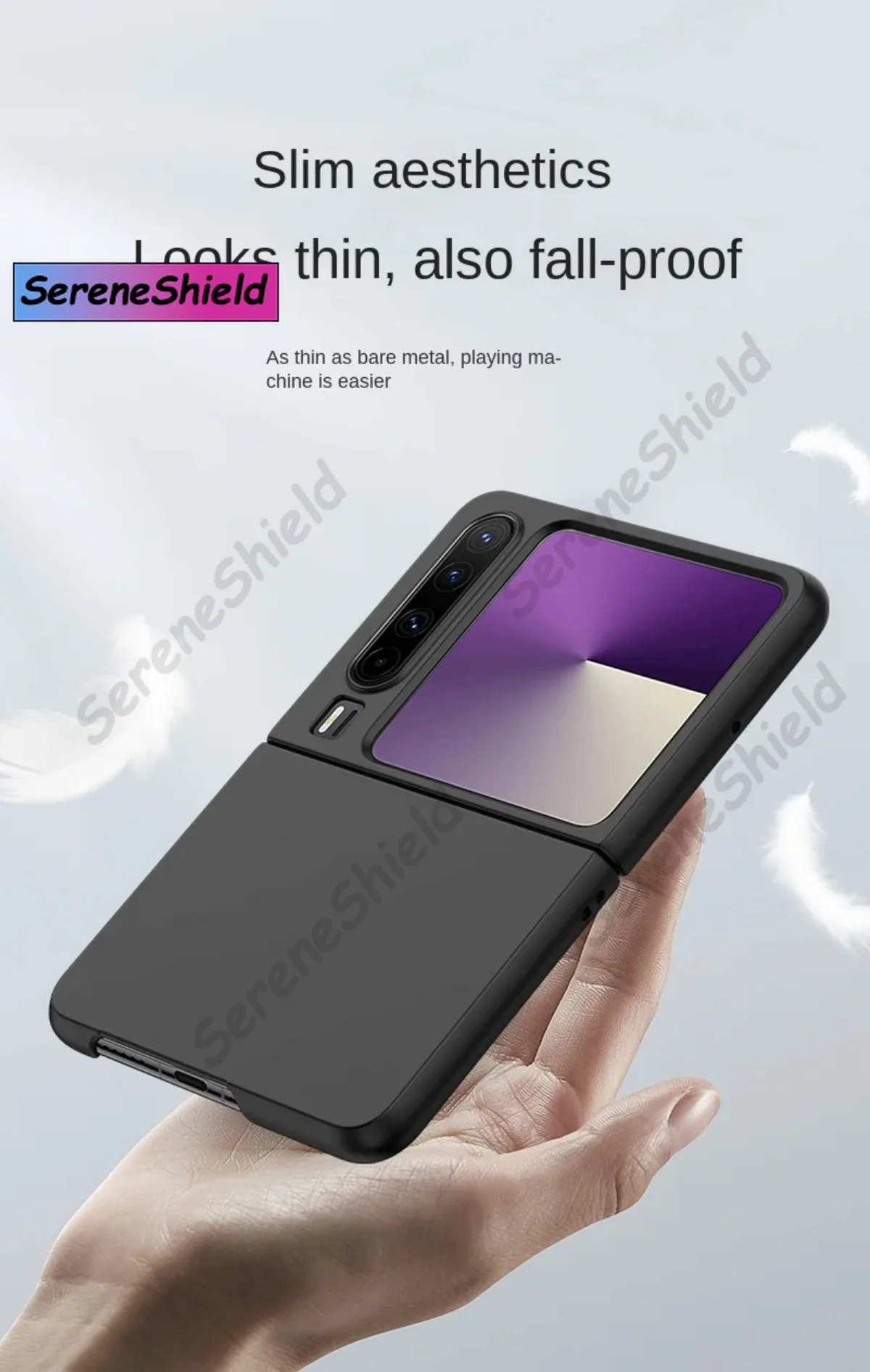 Slim Ultra Thin Hard Protective Phone Case with Camera Protection and Enhanced Grip