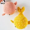 1PC Baby Nursing Cute Cartoon Crochet Whale Pendant Rattle For Baby Mobile Pram Crib Ring Accessories Newborn Grasping Toys Slee 1