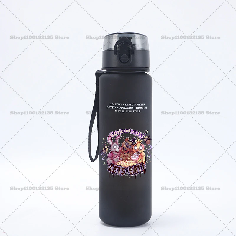 Five Nights At Freddy's Motivational Leak-Proof Sports Water Bottle - 650ml Portable & Reusable Cup