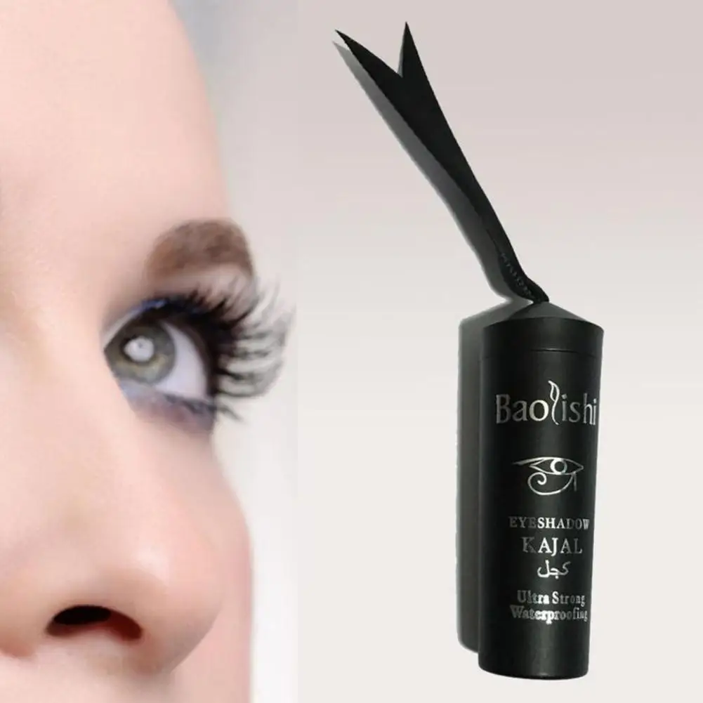 Women Smoky Eyes Eyeliner Pencil Waterproof Sweat Lasting No Blooming Solid Thick Black Bold Eyes Gel