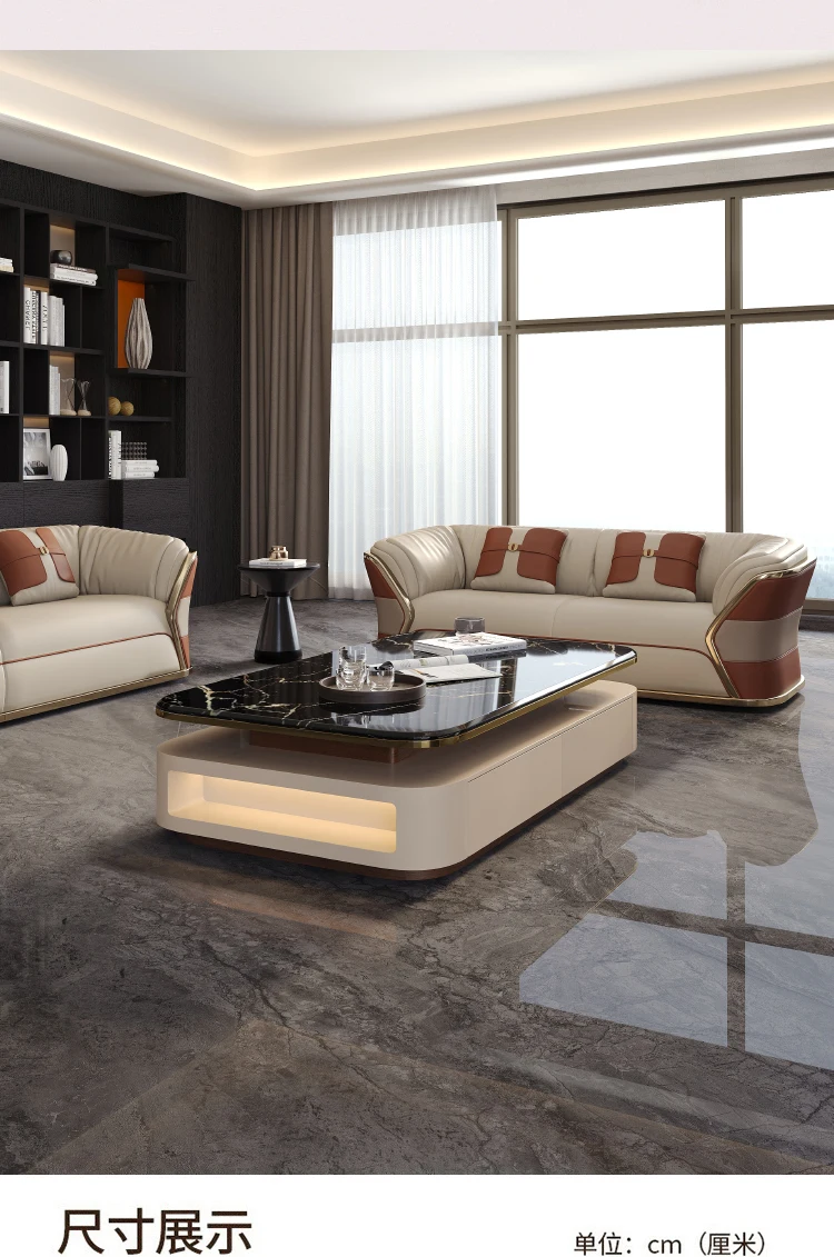 Creative Light Luxury Coffee Table Storage Designer Aesthetic Standing Side Table Unique Accessories Mesas Bajas Furniture